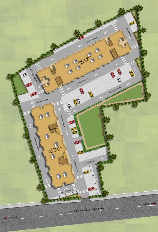 Arsha Madhav Residency floor plan layout